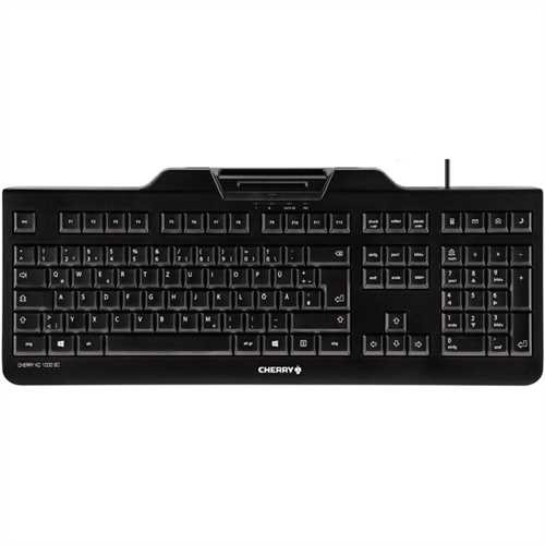 CHERRY Tastatur KC 1000 SC, 4 Zusatztasten, QWERTZ, USB, schwarz