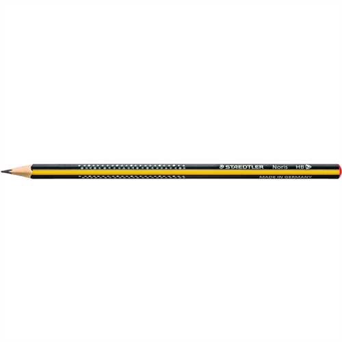 STAEDTLER Bleistift Noris, dreieckig, HB, Schaftfarbe: schwarz/gelb