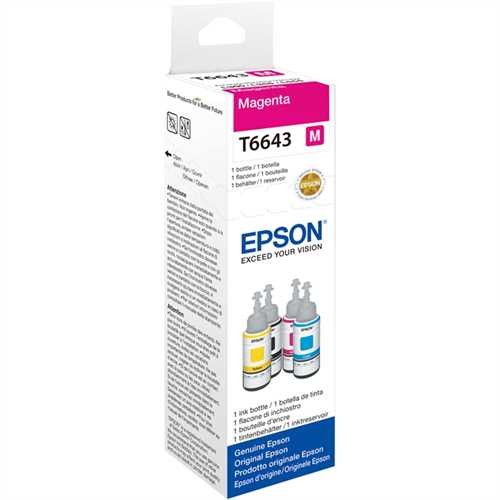 EPSON Tintenpatrone, T6643, original, magenta, 70 ml