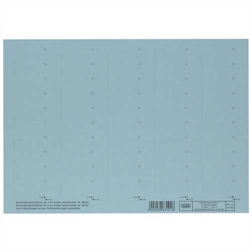 ELBA Einsteckschild, Karton, 160 g/m², 4zeilig, 58 x 18 mm, blau (50 Stück)