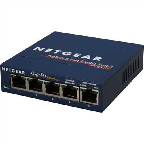 NETGEAR Switch ProSafe GS105, 5 Anschlüsse