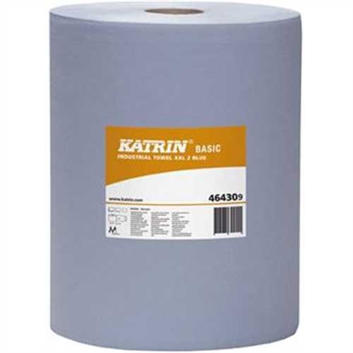 KATRIN Wischtuch Basic XXL, Tissue, 2lagig, auf Rolle, 1.000 Tücher, 36 x 36 cm (2 Rollen)