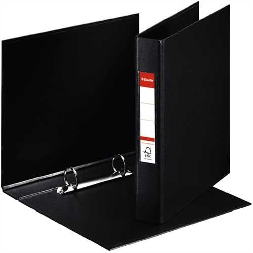 Esselte Ringbuch, PP-kaschiert, A5, 2-Ring-Reißmechanik, Ring-Ø: 25 mm, schwarz
