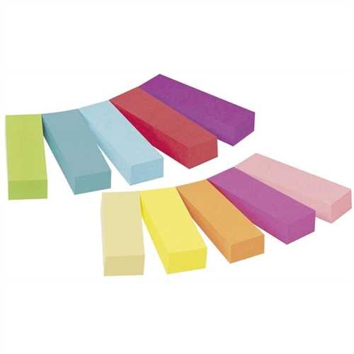 Post-it Haftnotiz Page Marker, 12,7 x 44,4 mm, 10farbig sortiert, 50 Blatt (10 Blocks)