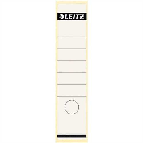 LEITZ Rückenschild, selbstklebend, Papier, breit / lang, 61 x 285 mm, weiß (100 Stück)