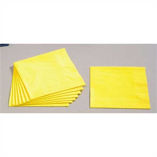 PAPSTAR Serviette, Tissue, 3lagig, 1/4 Falz, 33 x 33 cm, goldgelb (250 Stück)