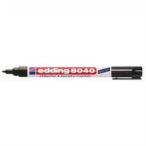 edding® Wäschemarker 8040, Einweg, Rundspitze, 1 mm, Schreibfarbe: schwarz