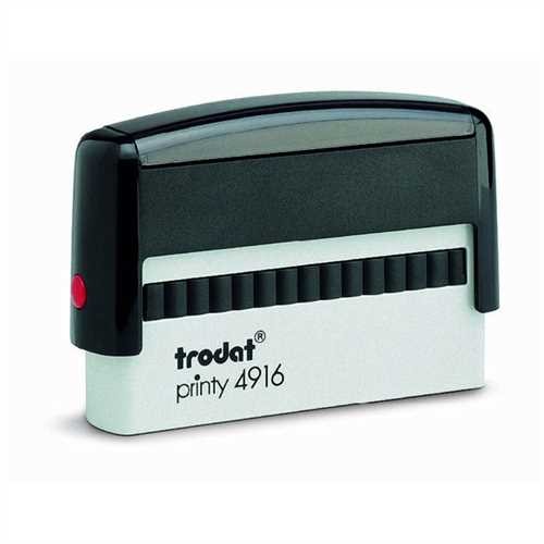 trodat Textstempel printy classic mit Gutschein, 70 x 10 mm, grau/schwarz