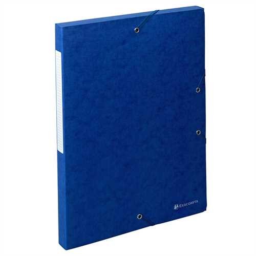 EXACOMPTA Dokumentenbox Exabox, Manilakarton, A4, 24 x 2,5 x 32 cm, blau