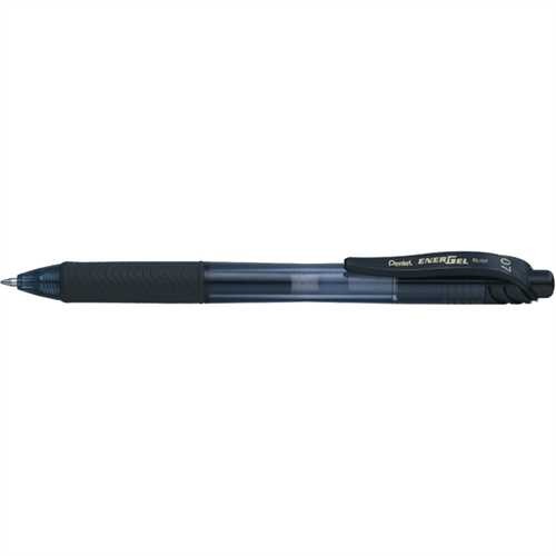 Pentel Gelschreiber, ENERGEL BL107, Druckmechanik, 0,35 mm, transparent, Schreibfarbe: schwarz
