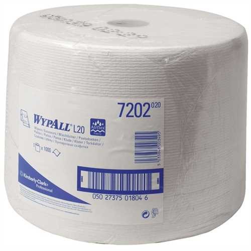 WYPALL* Wischtuch L10 Extra+, Airflex, 1lagig, auf Großrolle, 1.000 Tücher, 23,5 x 38 cm, weiß (1.00