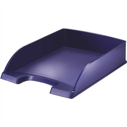 LEITZ Briefkorb Style, Polystyrol, A4, 255 x 357 x 70 mm, titanblau