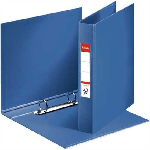 Esselte Ringbuch, PP-kaschiert, A5, 2-Ring-Reißmechanik, Ring-Ø: 25 mm, blau