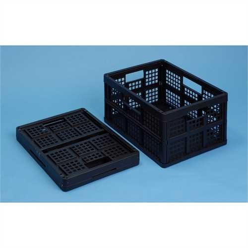 Really Useful Box Klappbox, Polypropylen, 2 Tragegriffe, 32 l, 475 x 345 x 235 mm, schwarz