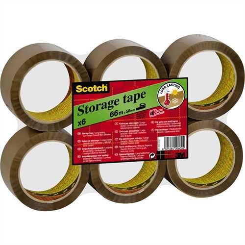 Packband low noise braun 50mm x66m 6 Rollen