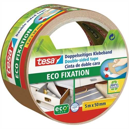 tesa Doppelklebeband ECO FIXATION, selbstklebend, 50 mm x 5 m