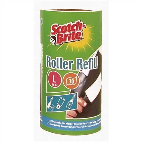 Scotch-Brite™ Fusselrollernachfüllung, 30 Blatt, 90 mm x 4,6 m