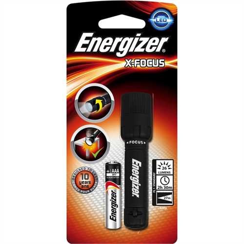 Energizer Taschenlampe X-Focus, 1 x AAA, mit Batterien, mit Griff, LED, Reichweite: 27 m