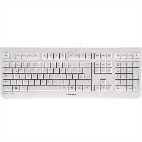 CHERRY Tastatur KC 1000, QWERTZ, USB, hellgrau