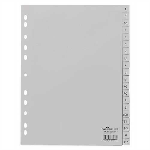 Staples Kunststoff Register 1-20 weiß 0,12mm