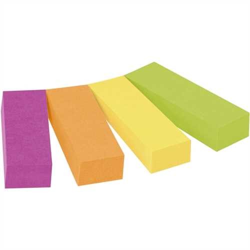 Post-it Haftnotiz Page Marker, 12,7 x 44,4 mm, 4farbig sortiert, 50 Blatt (4 Blocks)