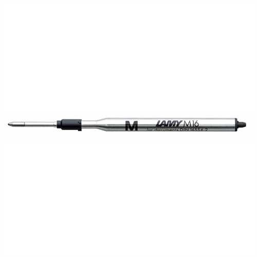 LAMY Kugelschreibermine M 16, Großraum, Metall, B, Schreibfarbe: schwarz