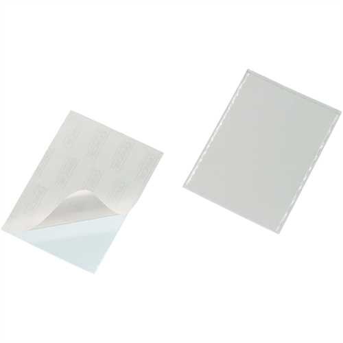 DURABLE Klebetasche Pocketfix, selbstklebend, A5, innen: 148 x 210 mm, farblos (5 Stück)