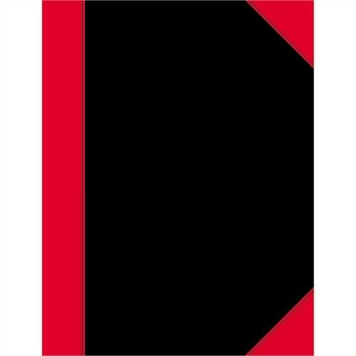 LANDRÉ Geschäftsbuch China, kariert, A4, 60 g/m², holzfrei, Einbandfarbe: schwarz/rot, 96 Blatt