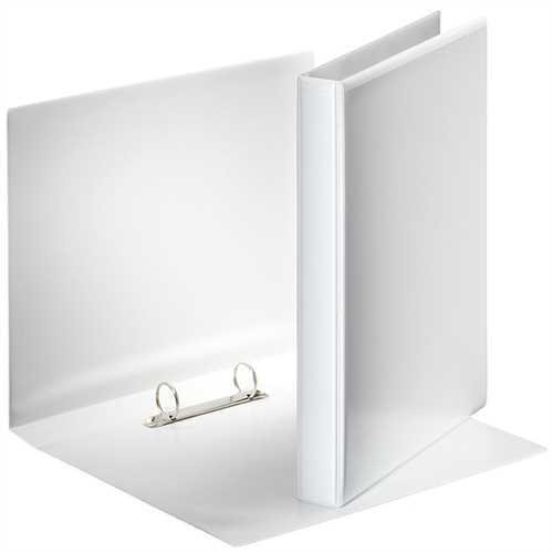 Esselte® Präsentationsringbuch, Kunststoff, A4, 2 Rund-Ring Mechanik, Ring-Ø: 25 mm, weiß