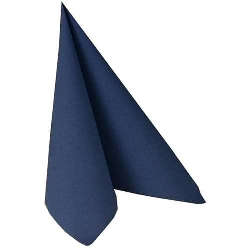 PAPSTAR Serviette, ROYAL Collection, Tissue, 1/4 Falz, 40 x 40 cm, dunkelblau (50 Stück)