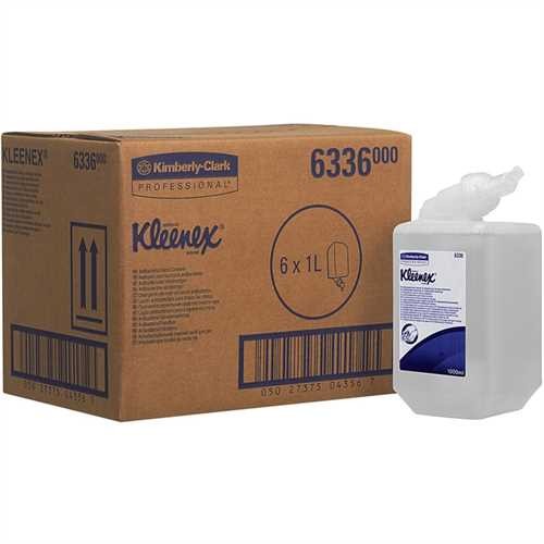 KLEENEX Handreiniger, antibakteriell, flüssig, Flasche, 6 x 1 l (6 l)