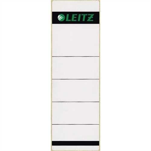 LEITZ Rückenschild, selbstklebend, Papier, breit / kurz, 61 x 192 mm, grau (100 Stück)