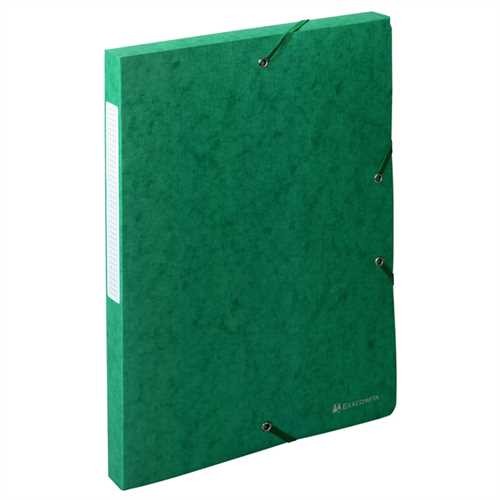 EXACOMPTA Dokumentenbox Exabox, Manilakarton, A4, 24 x 2,5 x 32 cm, grün
