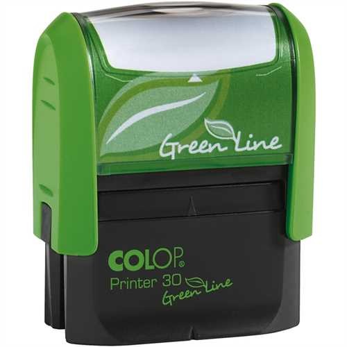 COLOP Textstempel Green Line, mit Gutschein, 47 x 18 mm, 5zeilig, grün