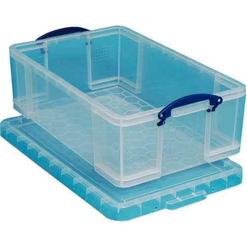 Really Useful Box Aufbewahrungsbox, PP, 50 l, 71 x 44 x 23 cm, farblos, transparent