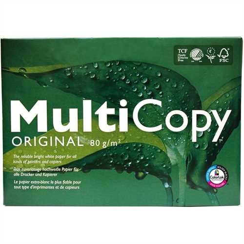 MultiCopy Multifunktionspapier ORIGINAL, A4, 80 g/m², weiß, 5 x 500 Blatt (2.500 Blatt)