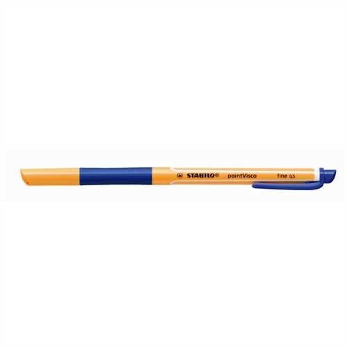 STABILO Tintenkugelschreiber pointVisco, mit Kappe, 0,5 mm, Schreibfarbe: blau