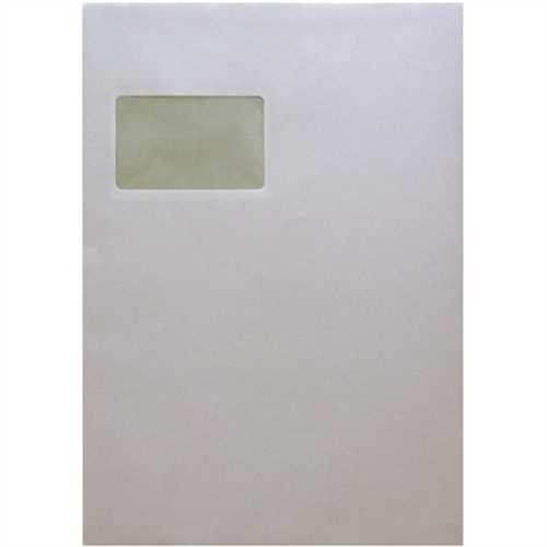 MAILmedia Versandtasche, mit Fenster, selbstklebend, C4, 229 x 324 mm, 100 g/m², weiß (50 Stück)