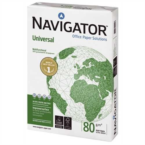 NAVIGATOR Multifunktionspapier UNIVERSAL, A4, 80 g/m², holzfrei, hochweiß, matt (500 Blatt)