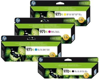 HP Tintenpatrone 970XL 971XL Schwarz Cyan Magenta Yellow Multipack