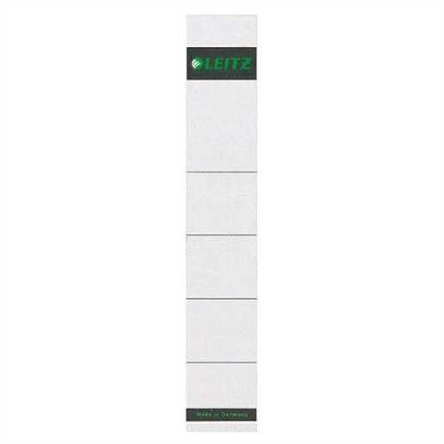 LEITZ Rückenschild, zum Einstecken, Karton, 160 g/m², schmal / kurz, 32 x 190 mm, grau (10 Stück)