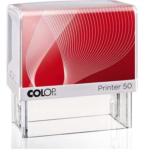 COLOP Textstempel Printer Line, mit Gutschein, 69 x 30 mm, 7zeilig, rot