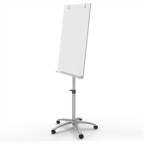 nobo Flipchart Diamond mobil, Sternfußstativ mit 5 Rollen, Sicherheitsglas, magnetisch, 68 x 104,5 c