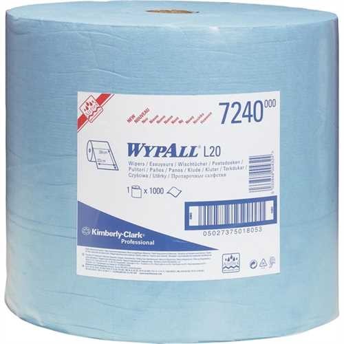 WYPALL* Wischtuch L10 Extra+, Airflex, 1lagig, auf Großrolle, 1.000 Tücher, 23,5 x 38 cm, blau (1.00