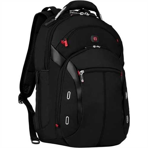 WENGER Laptoprucksack GIGABYTE, Polyester, Diagonale: 31,75 - 39,12 cm, 34 x 14 x 46 cm, schwarz