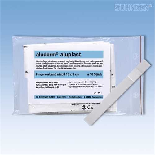 aluderm Fingerverband aluplast, stabil, 18 x 2 cm (10 Stück)