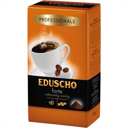 EDUSCHO Kaffee, Professional Forte, vollmundig würzig, koffeinhaltig, gemahlen, Vakuumpack (500 g)