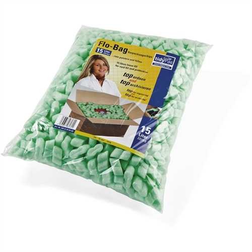 tidyPac Füllmaterial, Flo-Bag, Chip, Beutel, grün (15 l)