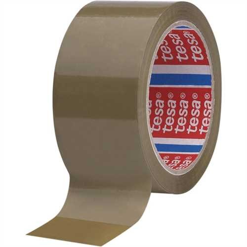 tesa Verpackungsklebeband tesapack 4089, PP, selbstklebend, 50 mm x 66 m, braun (6 Stück)