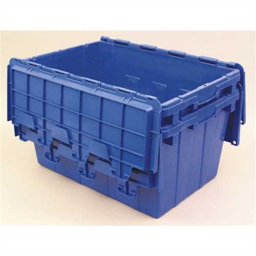 VISO Aufbewahrungsbox, PP, Klappdeckel, 50 l, 41 x 60,5 x 32 cm, blau